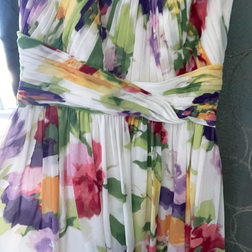 Lauren Ralph Lauren Floral strapless dress